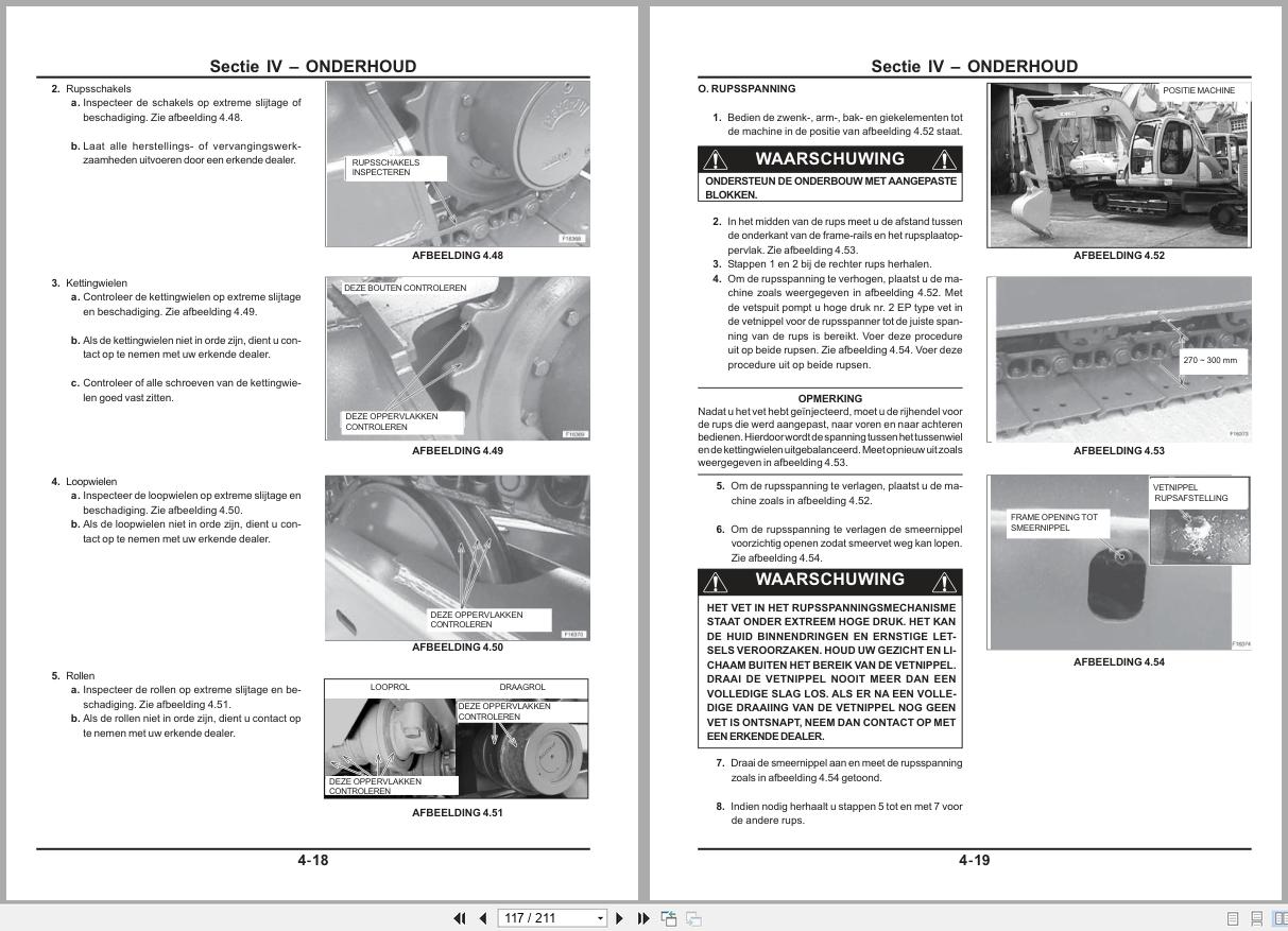 New Holland Excavator E115SR Operation Maintenance Manual 6042154200 2005 NL (2)
