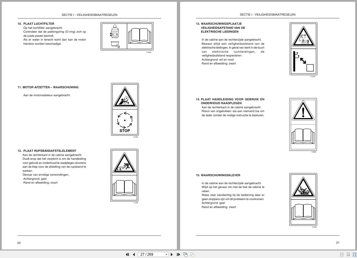New Holland Excavator E135SR Operation Maintenance Manual 6042156301 2005 NL (2)