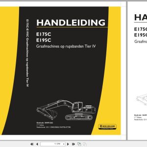 New Holland Excavator E175C E195C Operation Maintenance Manual 84491262 2011 NL (1)