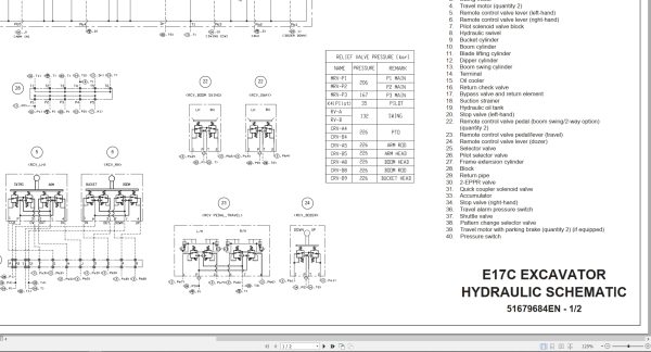 New Holland Excavator E17C Hydraulic And Electrical Schematic (2)
