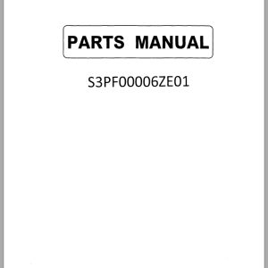 New Holland Excavator E18 Parts Manual S3PF00006ZE01 2006 (1)