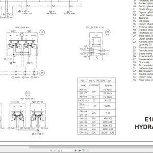 New Holland Excavator E18C Hydraulic And Electrical Schematic (2)