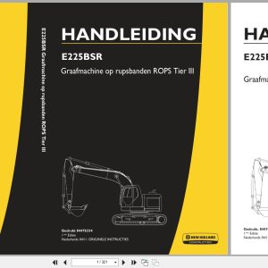 New Holland Excavator E225BSR Operation Maintenance Manual 84476334 2011 NL (1)