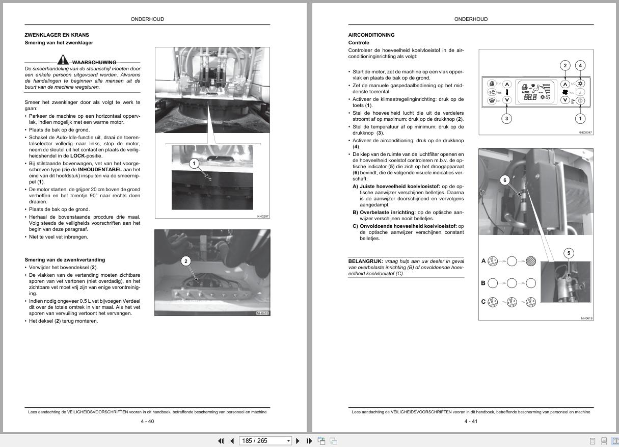 New Holland Excavator E385B Operation Maintenance Manual 84268175 2010 NL (2)
