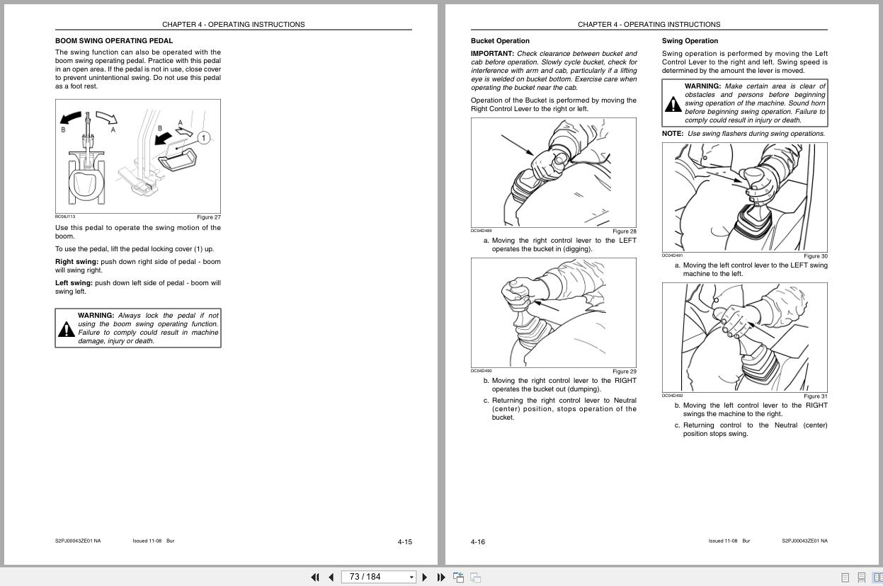 New Holland Excavator E50BSR Tier 4 Operators Manual S2PJ00043ZE01NA 2008 (2)
