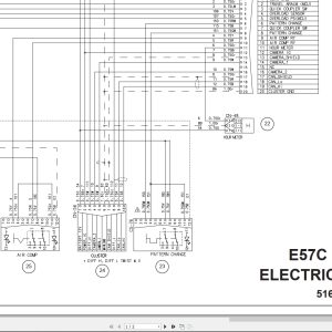 New Holland Excavator E57C Electrical Schematic 51643922EN (1)