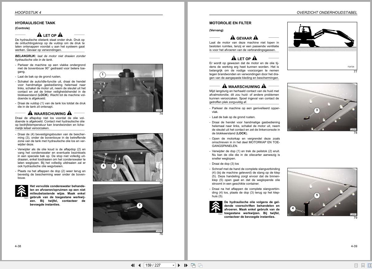 New Holland Excavator MH2.6 MH3.6 Tier 3 Operation Maintenance Manual 84295920 2010 NL (2)