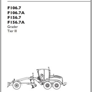 New Holland Grader F106.7 F106.7A F156.7 F156.7A Tier 3 Operators Manual 84147951 2010 (1)