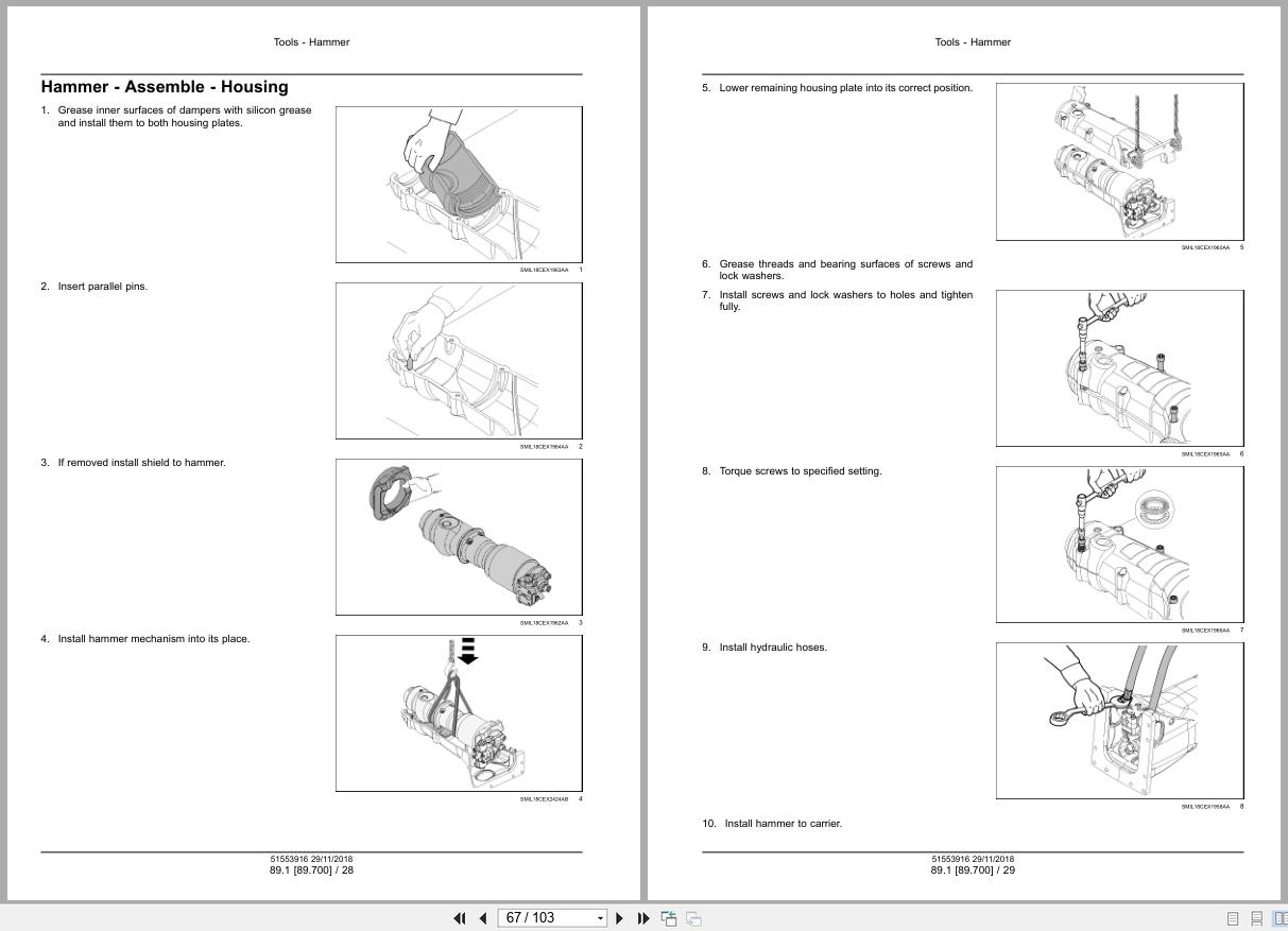 New Holland Hydraulic Breaker CB80S CB90S CB135S Service Manual 51553916 2018 (3)