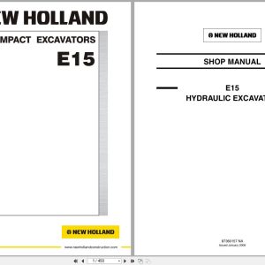 New Holland Hydraulic Excavator E15 Shop Manual 87360157NA 2006 (1)