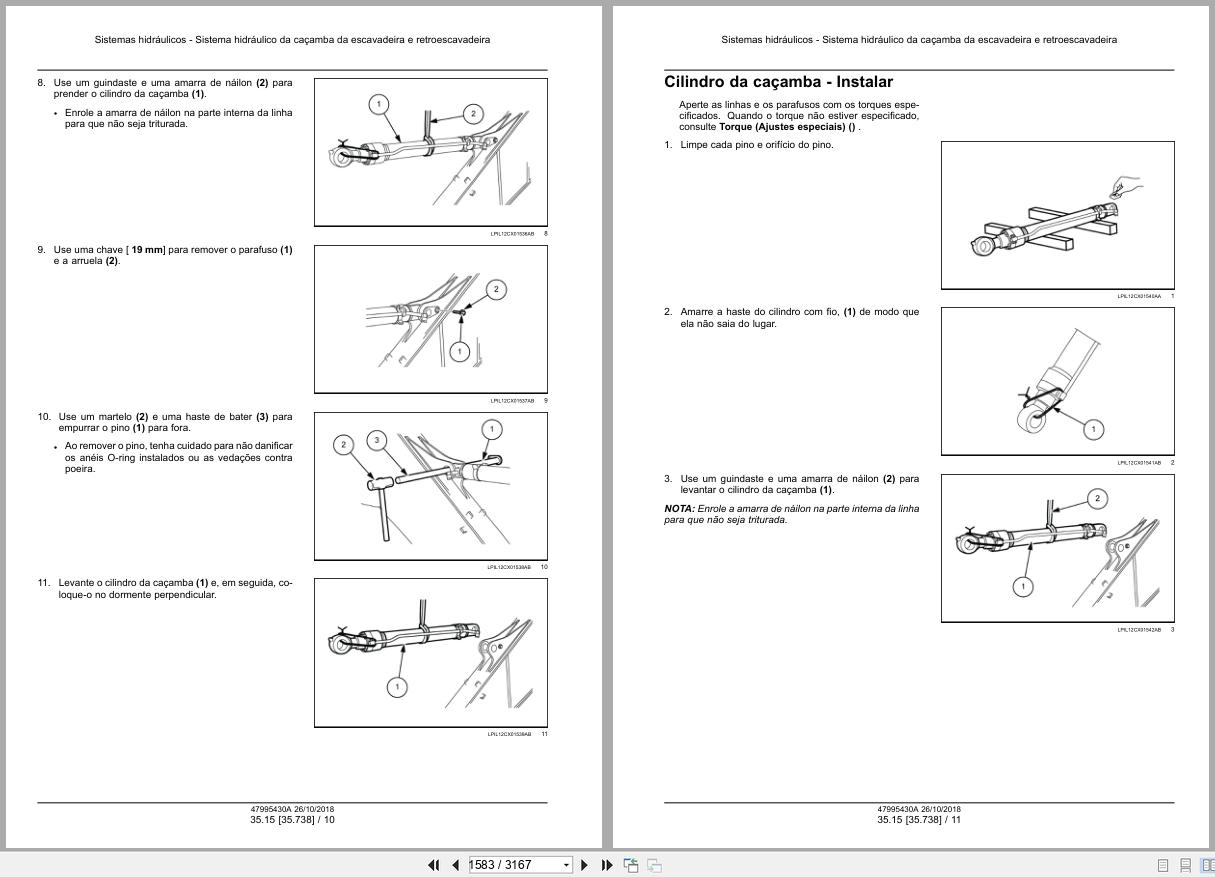 New Holland Hydraulic Excavator E175C Repair Manual 47995430A 2018 BR (2)