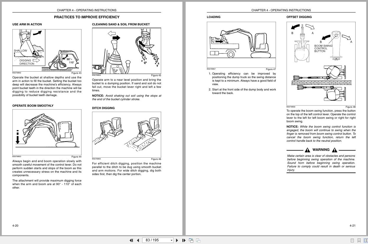 New Holland Hydraulic Excavator E18B Tier 4 Operators Manual S2PU00015ZE01 2010 (2)