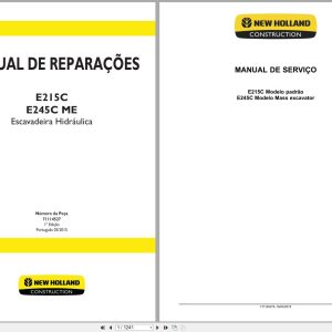 New Holland Hydraulic Excavator E215C E245C ME Repair Manual 71114527 2015 BR (1)