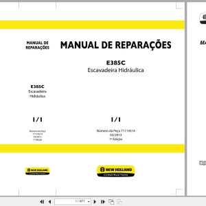 New Holland Hydraulic Excavator E385C Repair Manual 71114514 2013 BR (1)