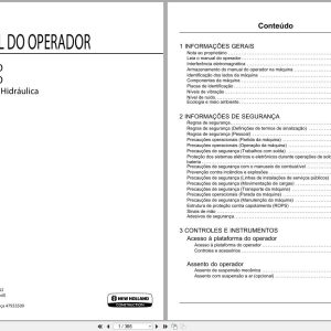 New Holland Hydraulic Excavator E385CEVO E405CEVO Operators Manual 90420962 2020 BR (1)