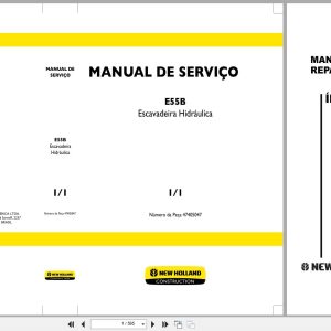 New Holland Hydraulic Excavator E55B Service Manual 47405047 BR (1)