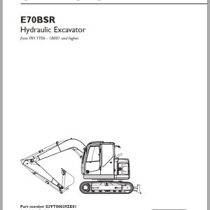 New Holland Hydraulic Excavator E70BSR Operators Manual S2YT00029ZE01 2010 (1)