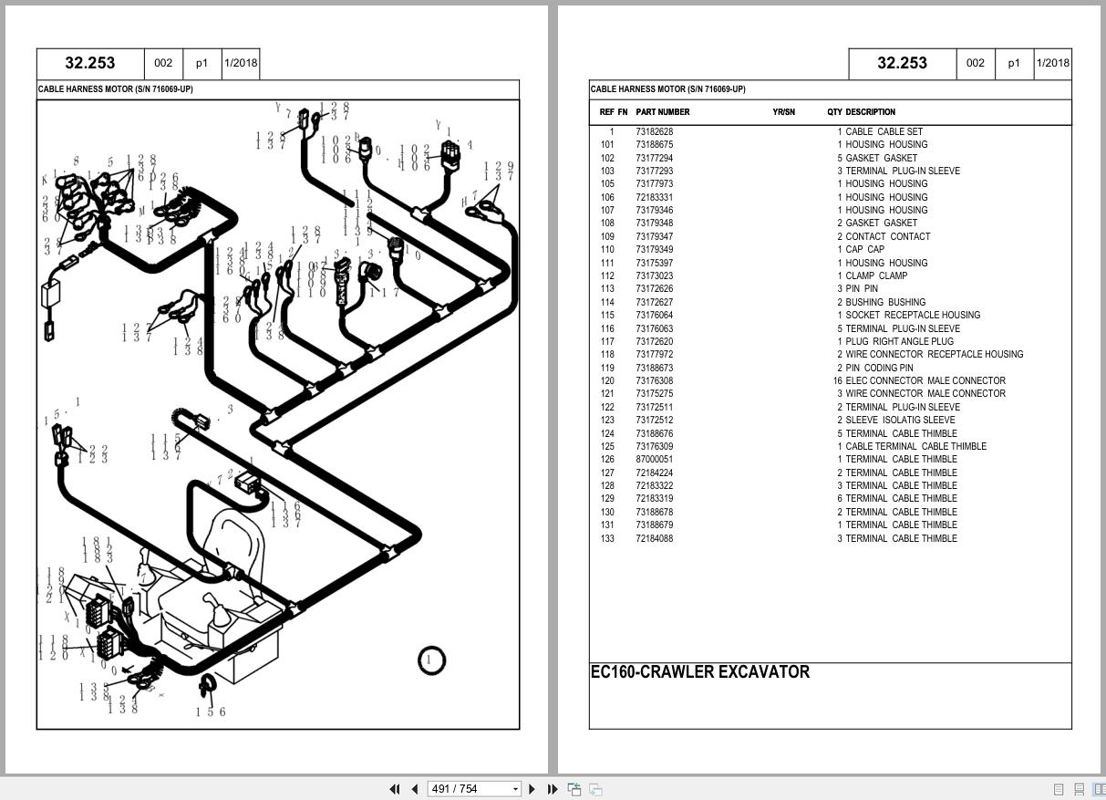 New Holland Hydraulic Excavator EC160 Parts Manual 73179382 2016 (2)