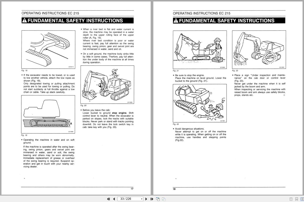 New Holland Hydraulic Excavator EC215 Operators Manual 73179361 (2)