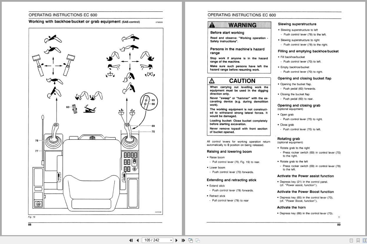 New Holland Hydraulic Excavator EC600 Operators Manual 73179328 (2)