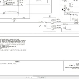 New Holland Hydraulic Excavator EH31.B EH36.B Hydraulic Electrical Schematic 6 78590 (1)