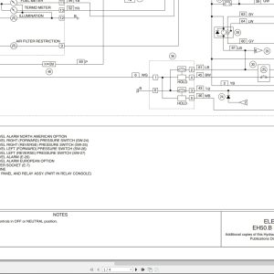 New Holland Hydraulic Excavator EH50.B Hydraulic Electrical Schematic 6 78850 (1)