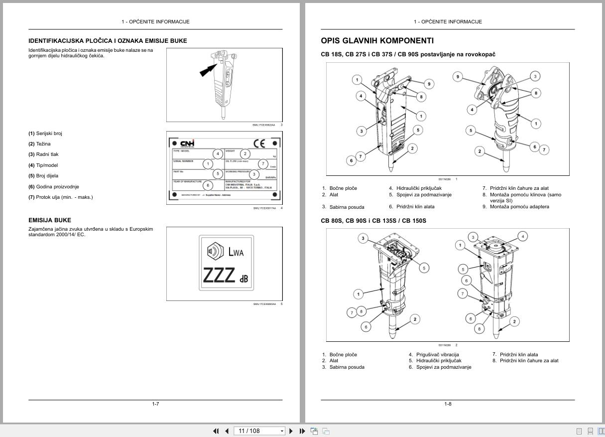 New Holland Hydraulic Hammer CB18S to CB800S Operators Manual 51439105 2018 HR (2)