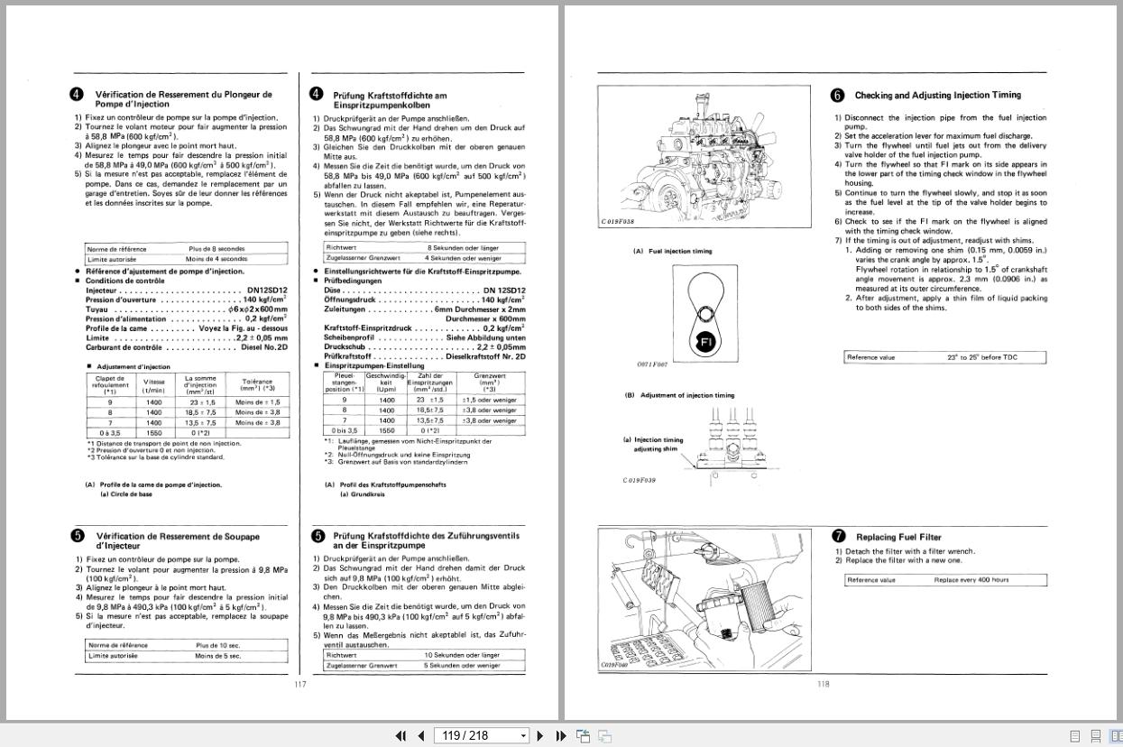 New Holland Kubota Engine D1102 B to V1902 B Service Manual 40544002 (3)