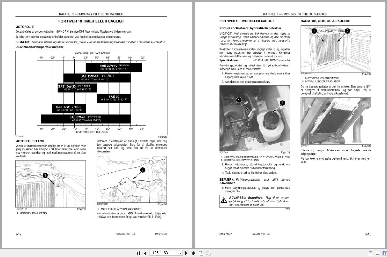 New Holland Loader L180 L185 C185 Tier 3 Operators Manual 84152709DA 2008 DK (2)