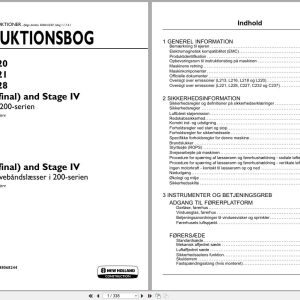 New Holland Loader L213 to C237 Operators Manual 48068244 2017 DK (1)