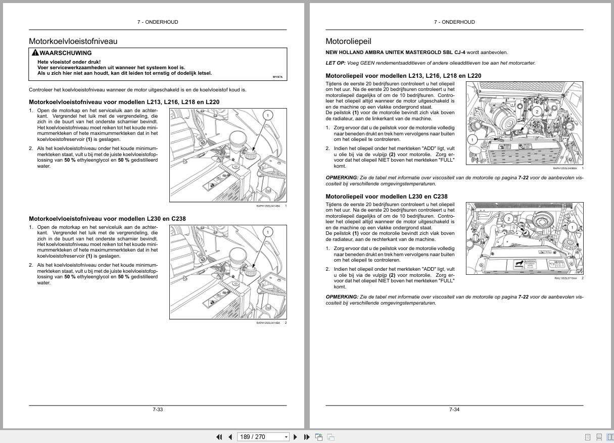 New Holland Loader L213 to C238 Operation Maintenance Manual 84577451 2014 NL (2)