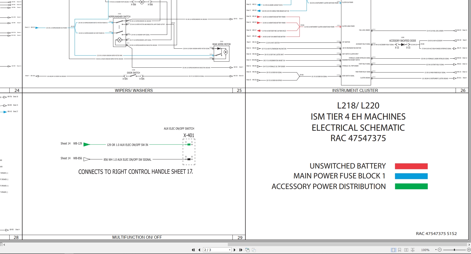 New Holland Loader L218 L220 Tier 4 Electrical Schematic (2)