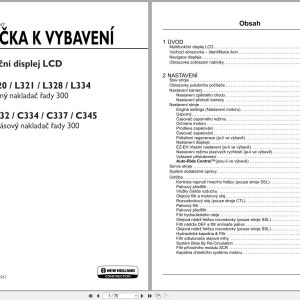 New Holland Loader L318 to C345 Equipment Manual 90428774 2021 CZ (1)