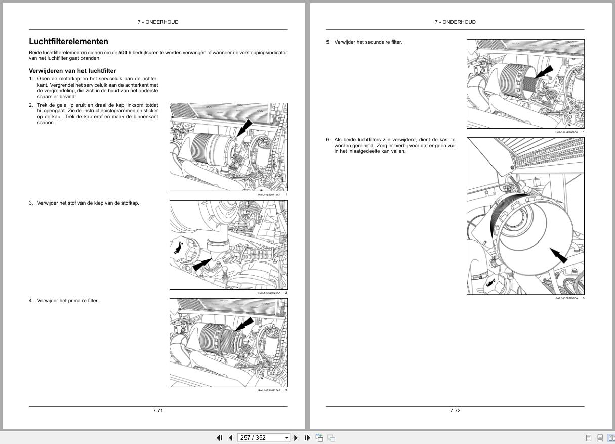 New Holland Loader L334 C334 C345 Operation Maintenance Manual 90428711 2021 NL (2)