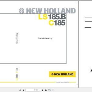 New Holland Loader LS185.B C185 Operators Manual 87612104DA 2007 DK (1)