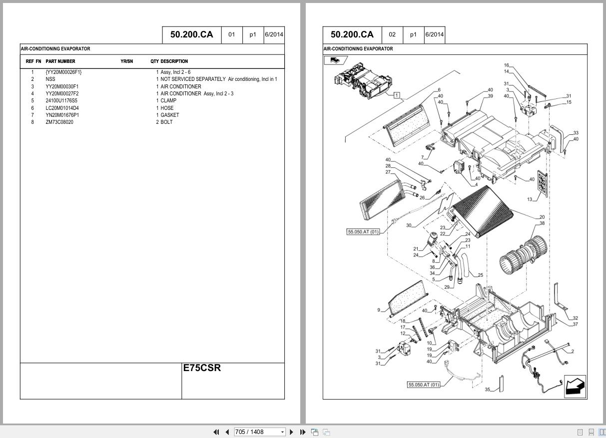New Holland Midi Crawler Excavator E75CSR Tier 4 Parts Catalog 47489348 2014 (2)
