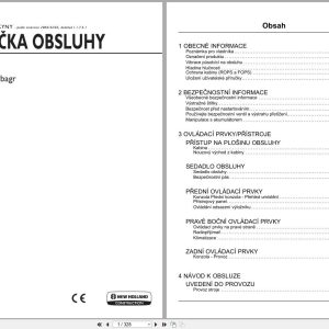 New Holland Midi Excavator E75CSR Operators Manual 47516701 2013 CZ (1)