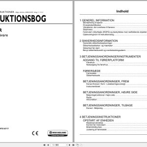 New Holland Midi Excavator E85CMSR Operators Manual 47516717 2013 DK (1)