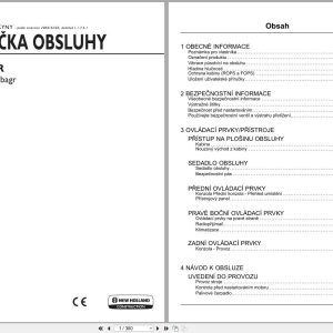 New Holland Midi Excavator E85CMSR Operators Manual 47516724 2013 CZ (1)