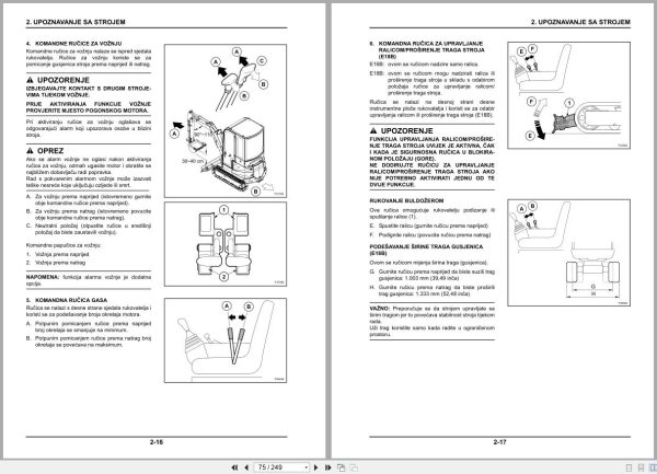New Holland Mini Excavator E16B E18B Operators Manual 84493347 2011 Hr (2)