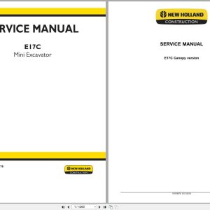 New Holland Mini Excavator E17C Service Manual 51679678 2019 (1)