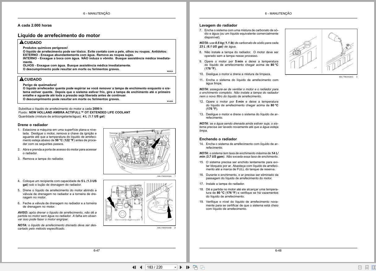 New Holland Mini Excavator E18C Operators Manual 48039344 2017 BR (2)