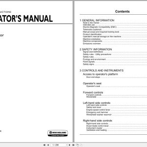 New Holland Mini Excavator E18C Operators Manual 51557403 2018 (1)
