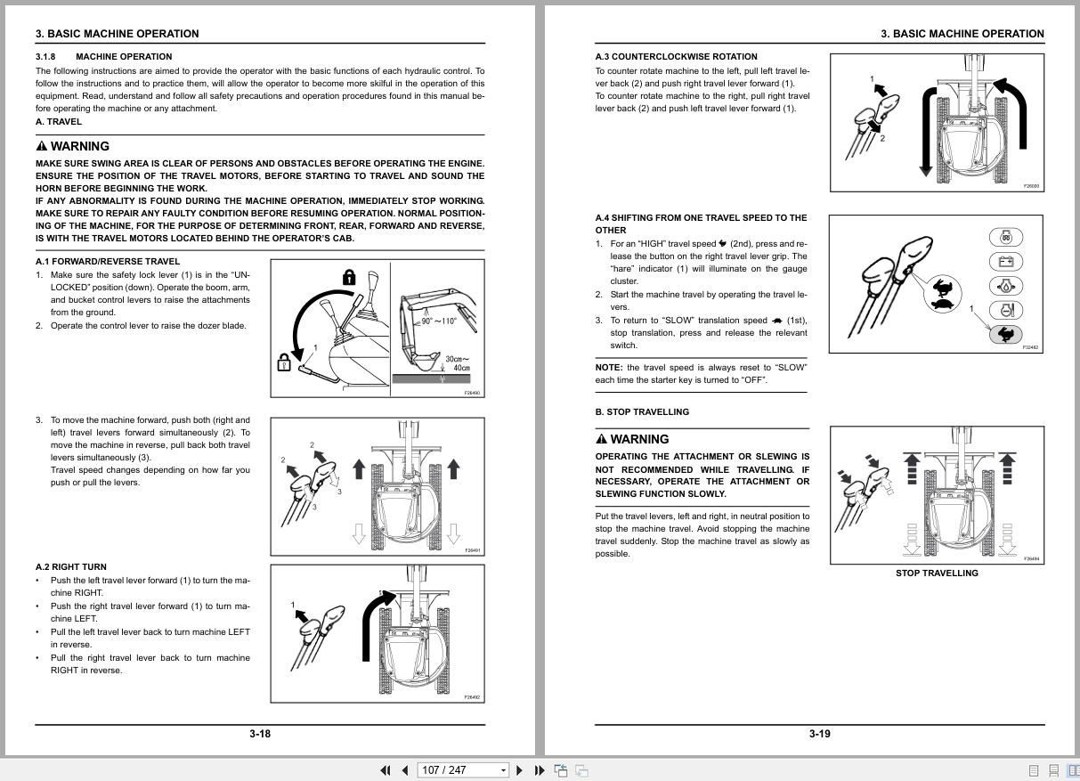 New Holland Mini Excavator E18SR Operators Manual 84345541 2010 (2)
