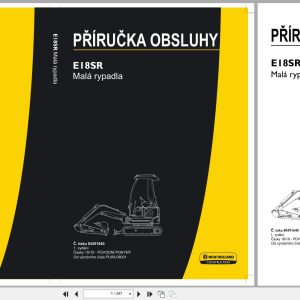 New Holland Mini Excavator E18SR Operators Manual 84391640 2010 CZ (1)