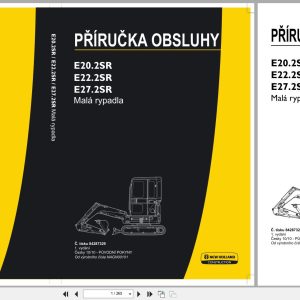 New Holland Mini Excavator E20.2SR E22.2SR E27.2SR Operators Manual 84287329 2010 CZ (1)