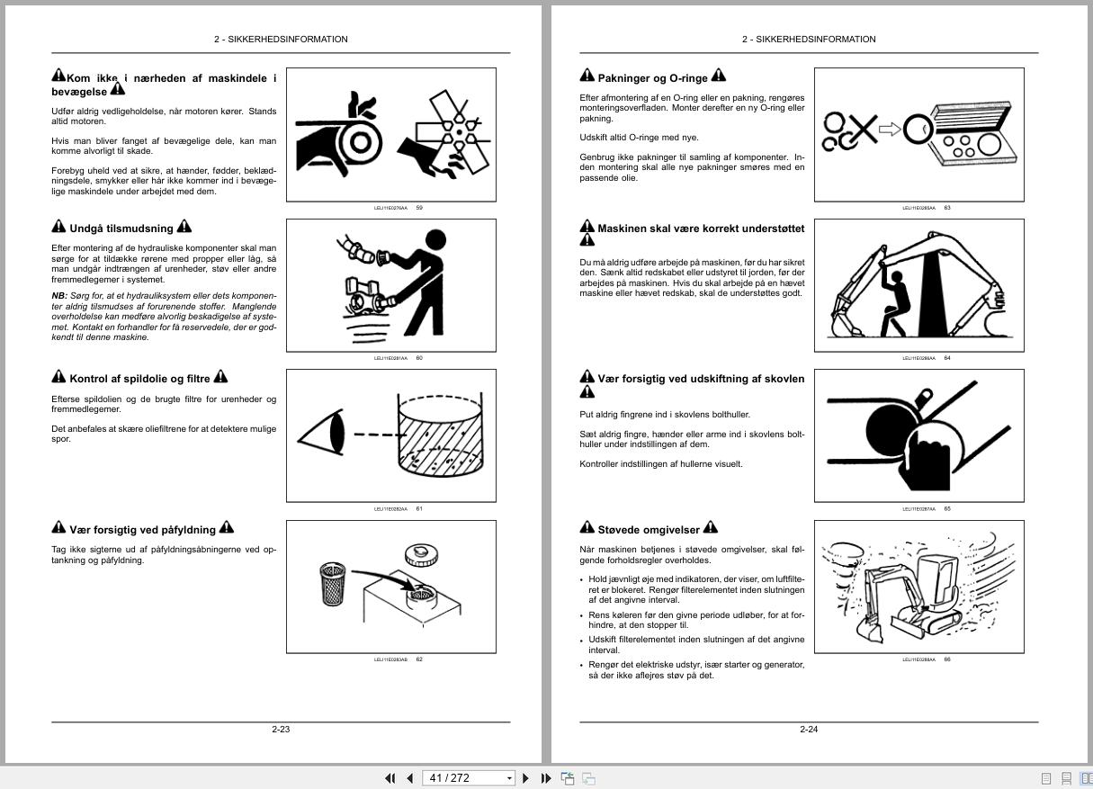New Holland Mini Excavator E26BSR E29BSR Operators Manual 47530104 2013 DK (2)