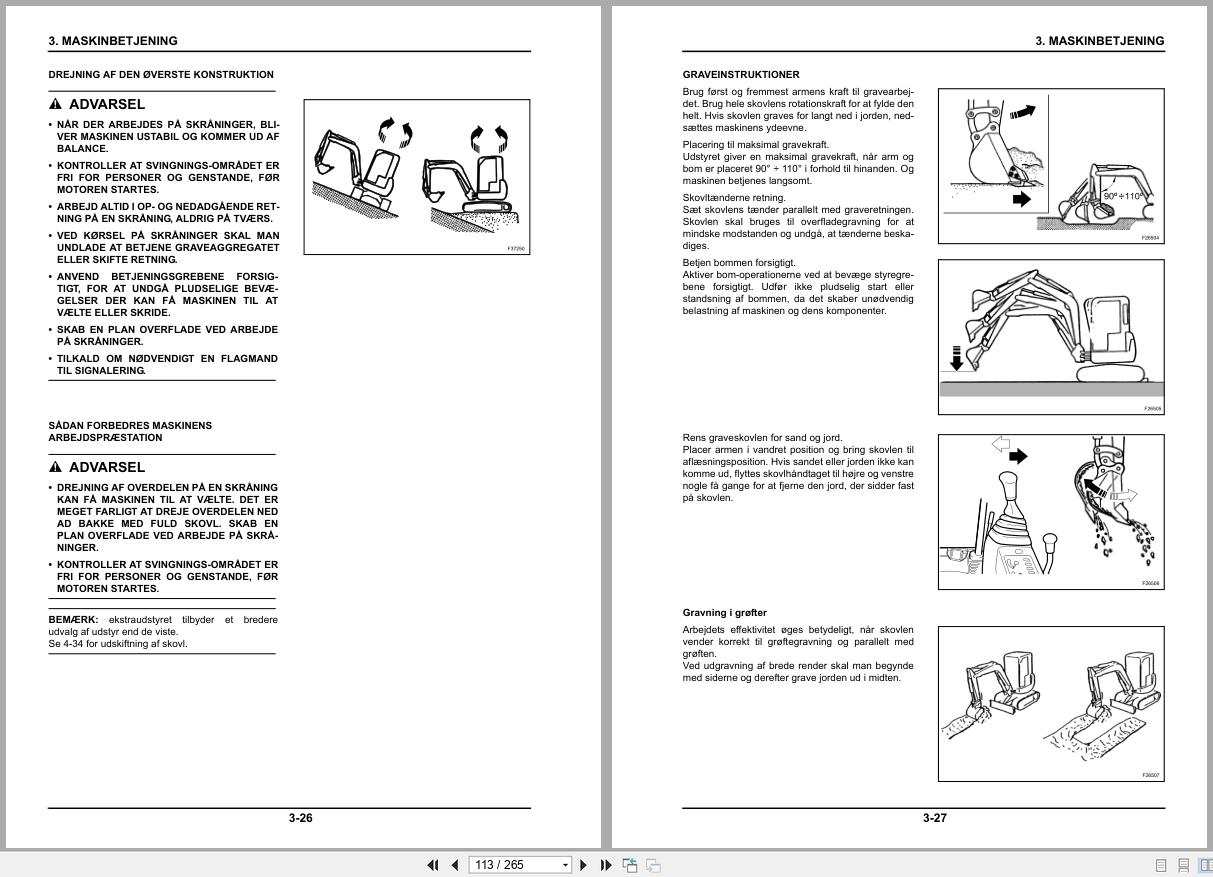 New Holland Mini Excavator E26BSR E29BSR Operators Manual 84372234 2011 DK (2)
