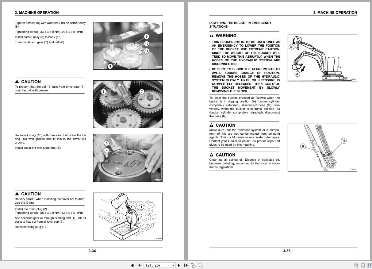 New Holland Mini Excavator E30.2SR E35.2SR Operators Manual 84288431 2010 (2)