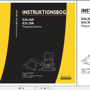 New Holland Mini Excavator E30.2SR E35.2SR Operators Manual 84288448 2010 DK (1)